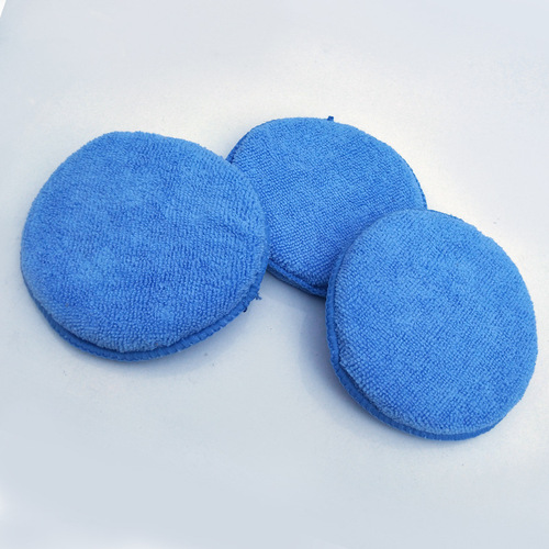 5-inch car beauty waxing sponge cake, car wash sponge block, crystal-plated edge sponge, polishing round sponge wipe