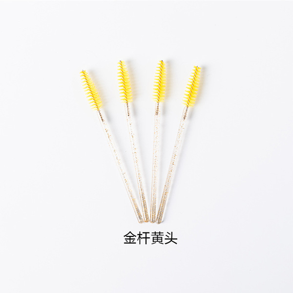 disposable nylon handheld curly brush for eyelashes