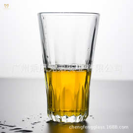 厂家现货玻璃杯欧式刻花水杯玻璃果汁杯冷饮杯家用奶茶杯可乐杯