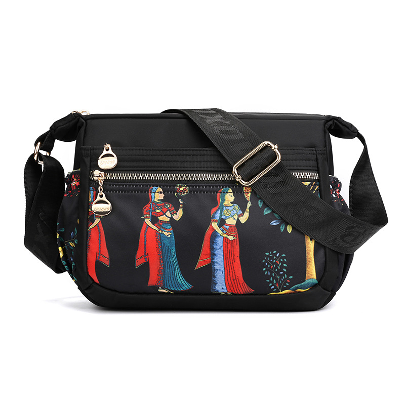 Chippo 2024 nuevo elefante árbol belleza solo hombro bolso femenino al por mayor nylon impreso casual mochila inclinada