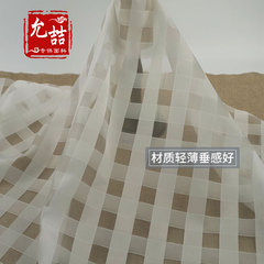2.8cm large square organza fabric checkered gauze cloth shirt baby dress fabric square gauze handmade 