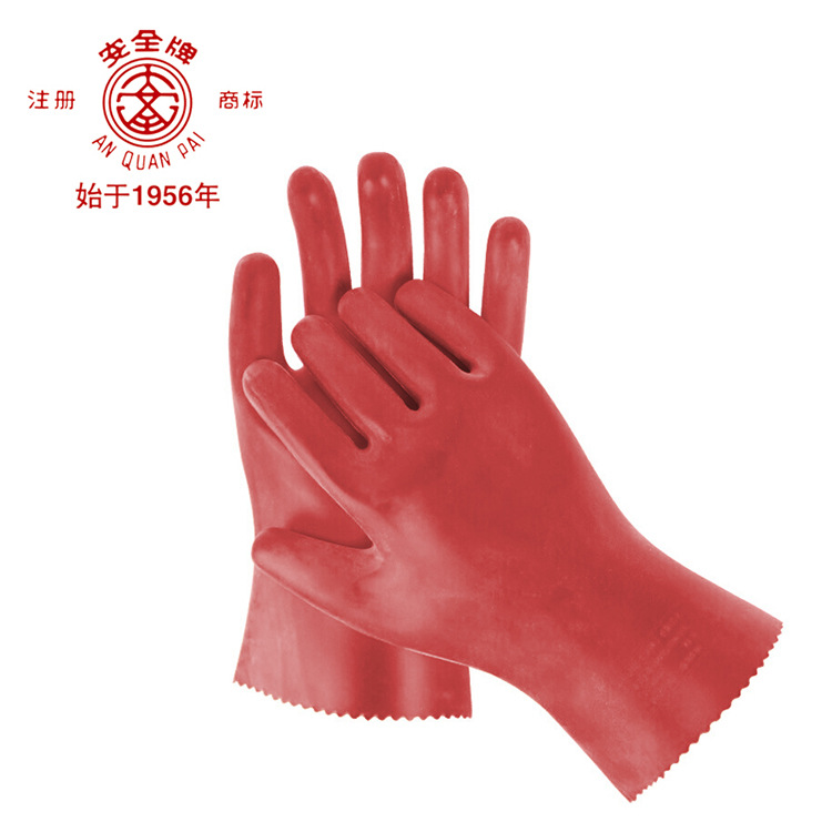 天津双安绝缘手套2.5kv带电作业舒适五指型弹性柔软天然橡胶手套