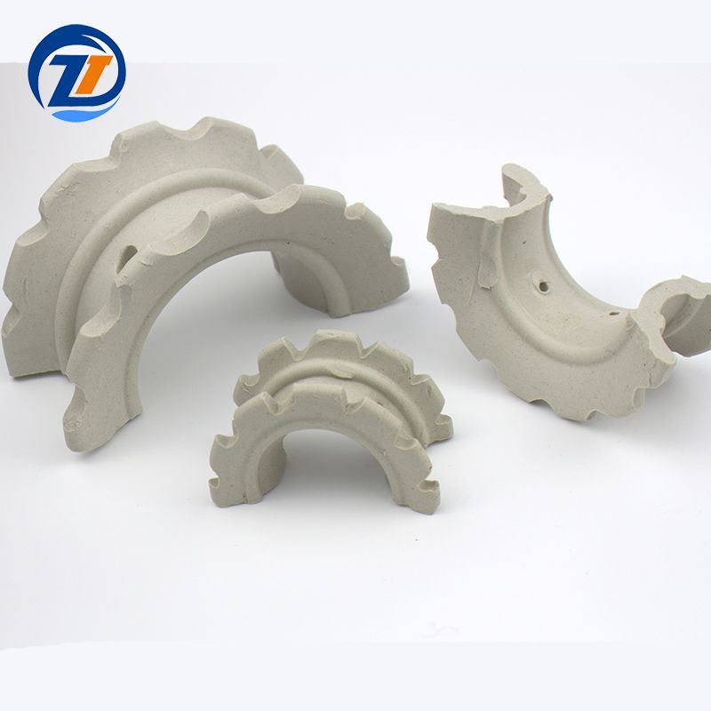 陶瓷异鞍环散堆填料 陶瓷矩鞍环改进新型填料