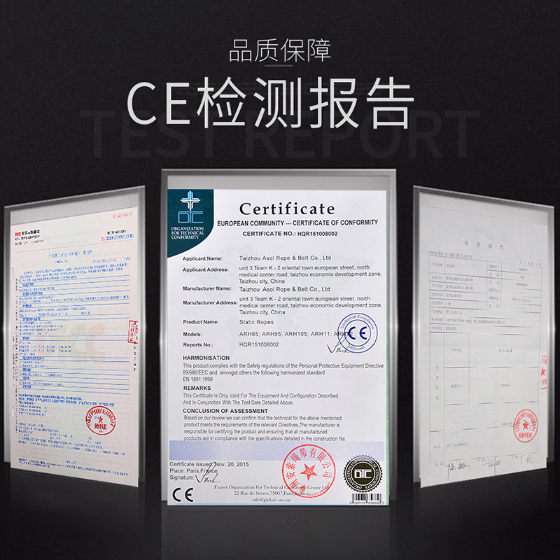 Ansuo velocidad caída cuerda estática cuerda de escalada resistente al desgaste cuerda de Montañismo cuerda de seguridad al aire libre cuerda de escalada cuerda salvavidas