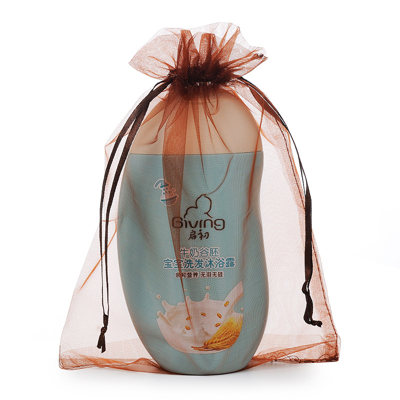 Bolsitas de organza al por mayor bolsa de cordón color sólido para dulces joyería regalos