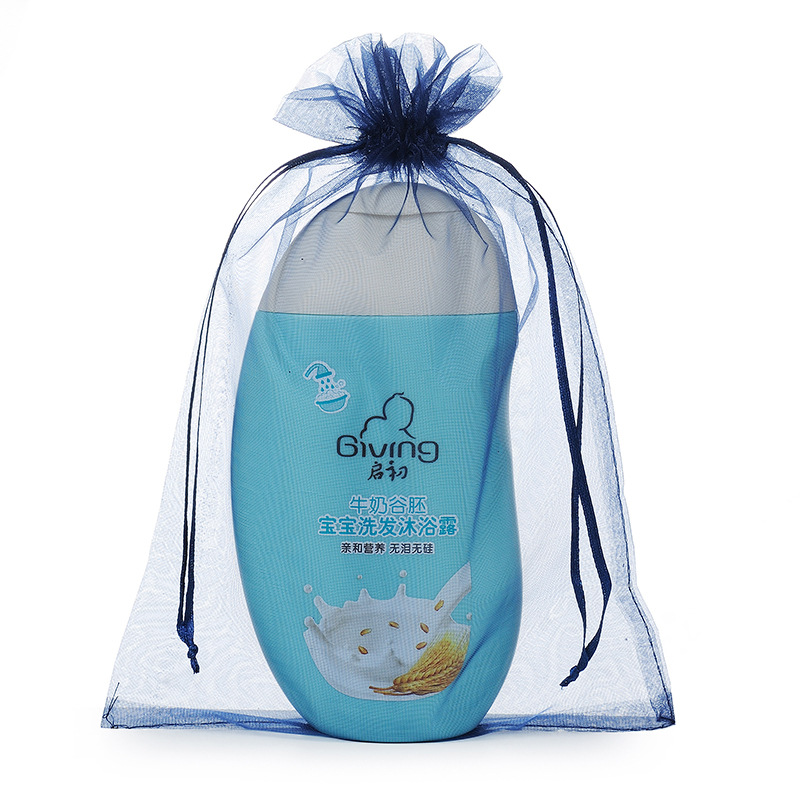 Bolsitas de organza al por mayor bolsa de cordón color sólido para dulces joyería regalos