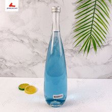 现货供应玻璃冰酒瓶 空瓶子 750ml饮料瓶 可定 制后加工工艺配盖