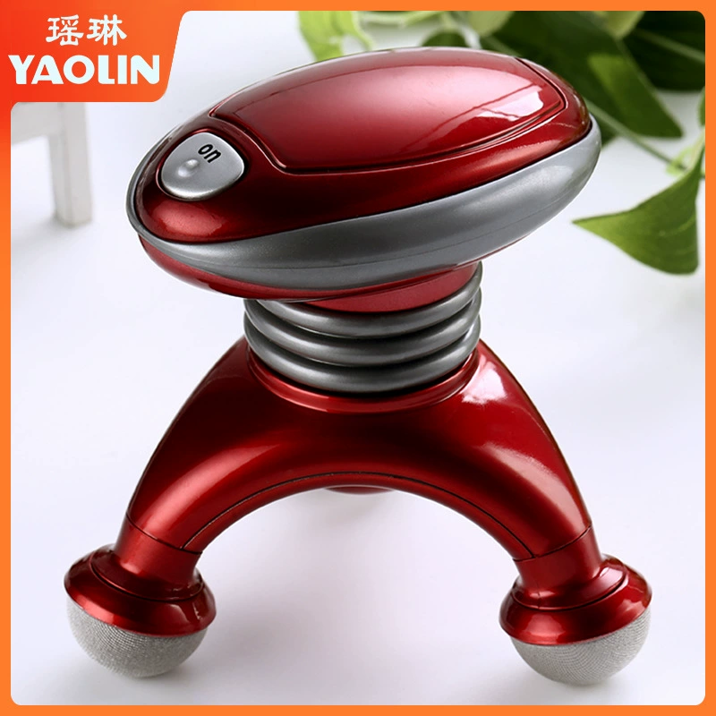 Милый портативный домашний дорожный разминающий кожу головы плюс многофункциональный электрический массажер на три ноги всего тела