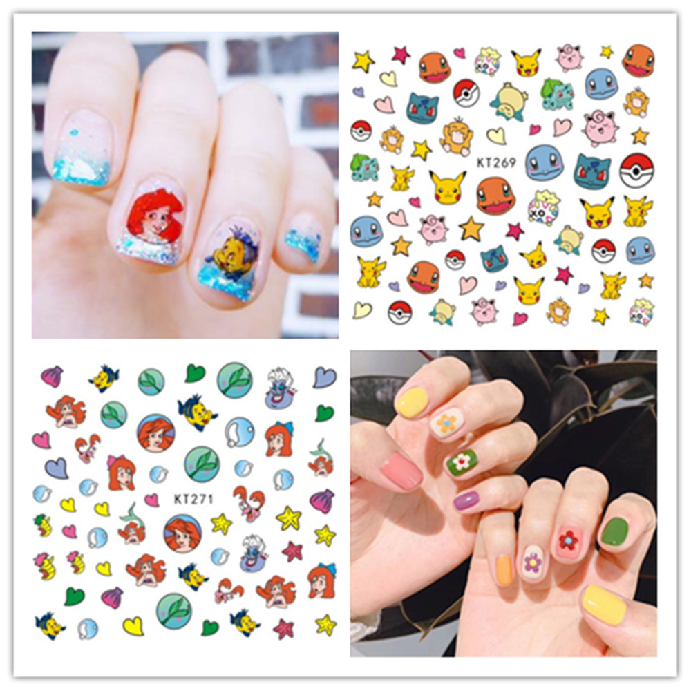 Cartoon kids nail stickers