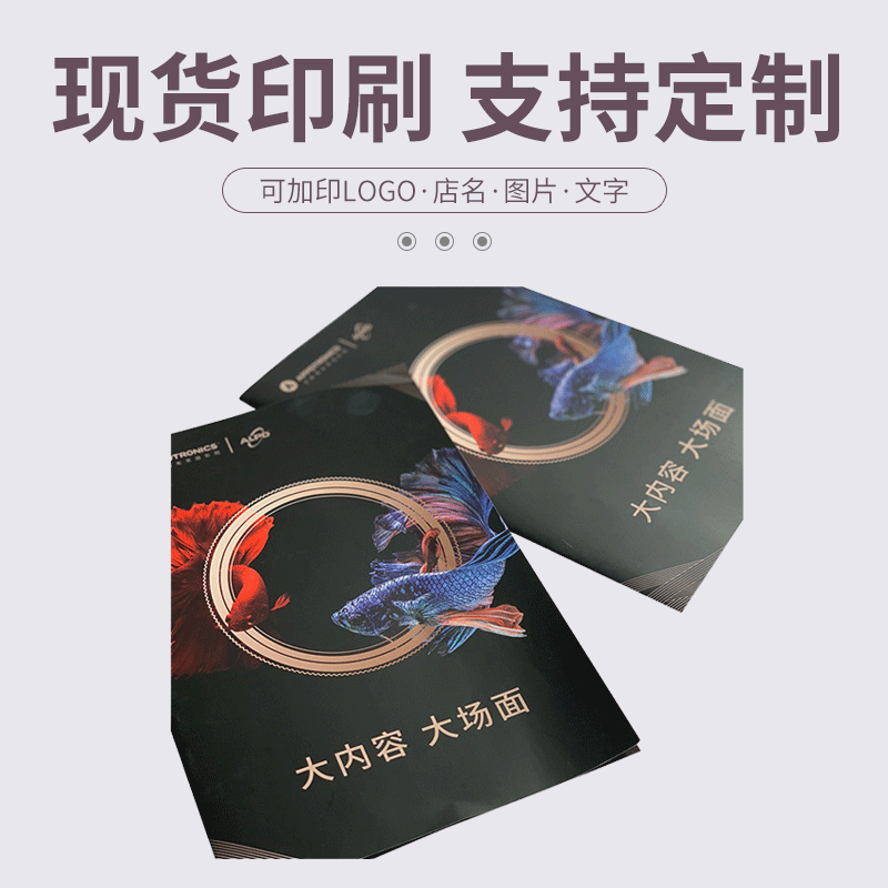 厂家供应说明书折页黑白彩页小册子宣传册画册印刷可印刷logo纸质