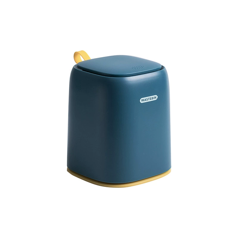 Пустой столовый ведро AA153, ABS+PP, 13.8×13.8×16.9 см, компактный дизайн, белый/глубокий синий