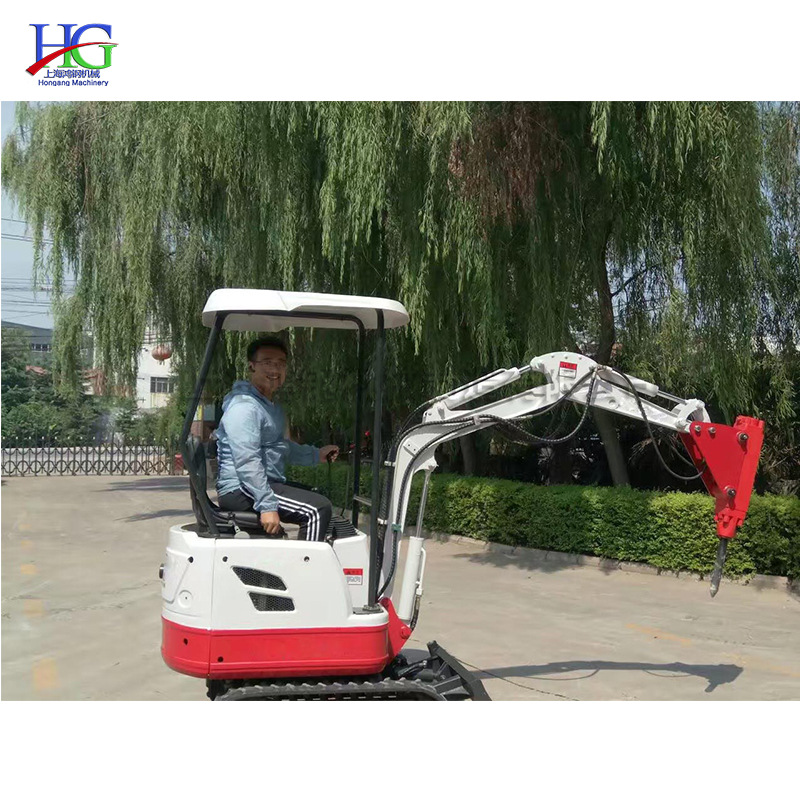 履带供应式旋挖钻机 便携式挖斗挖掘设备 小型建筑工程挖沟设备