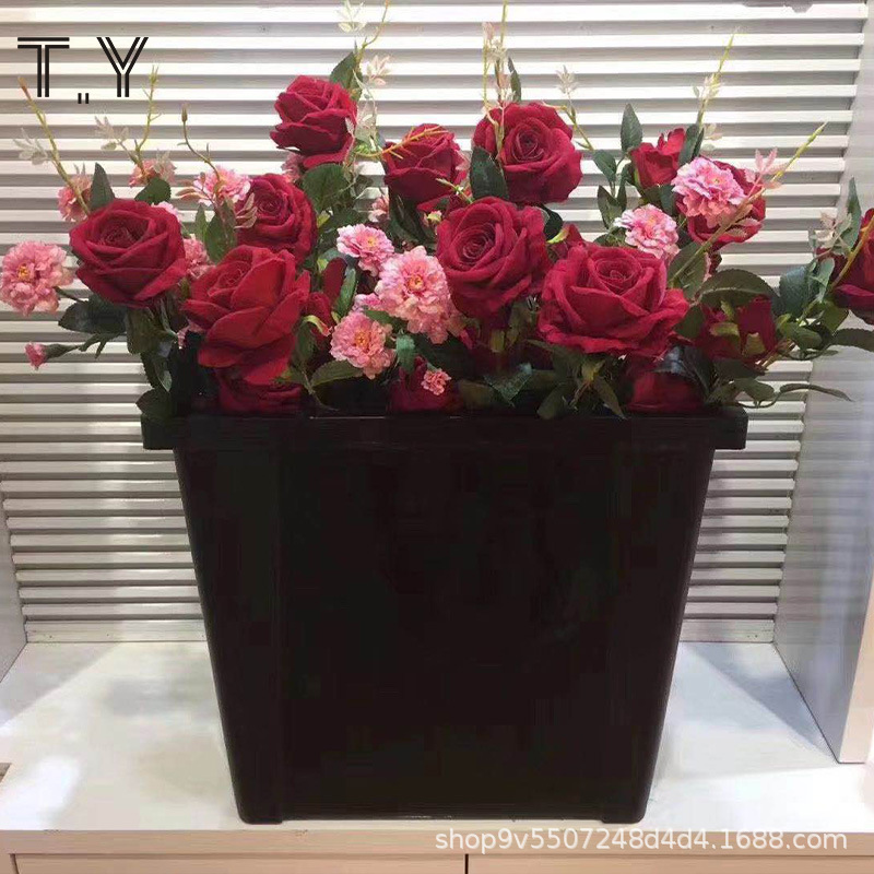 法式插花桶大号中号小号养花筒蓄水桶简约花店用品鲜花桶