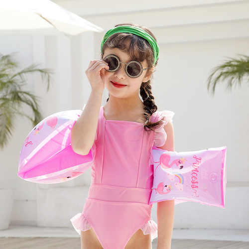 Factory direct unicorn flamingo thickened children's arm ring inflatable swimming sleeves children's floating sleeves swimming sleeves