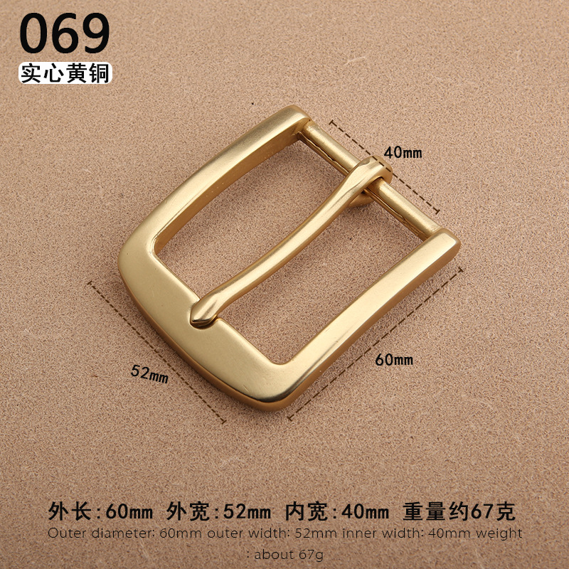 Nuevo latón sólido de alta gama casual cinturón hebilla pantalones cinturón hebilla pin hebilla accesorios 4,0 cm pantalones hebilla