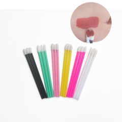 Hollow Disposable Lip Brushes for Photo Studios: Portable Flocked Concealer Pens & Lip Gloss/Blush Brushes for Makeup Beauty