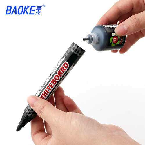 Boock Large Capacity Refillable Whiteboard Pens MP399 Teaching Demonstration Fat Tip Erasable Water-Soluble Markers Bulk