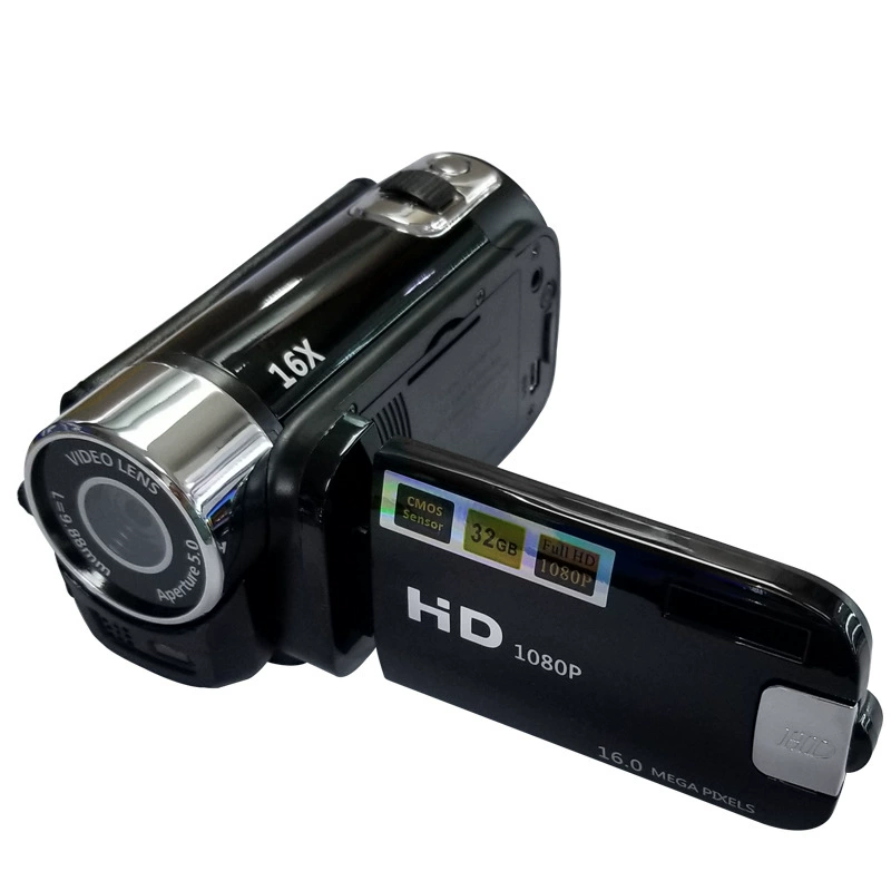 Камкордер D100, HD 1080P, 16 МП, 16× зум — памяти 8–128 ГБ