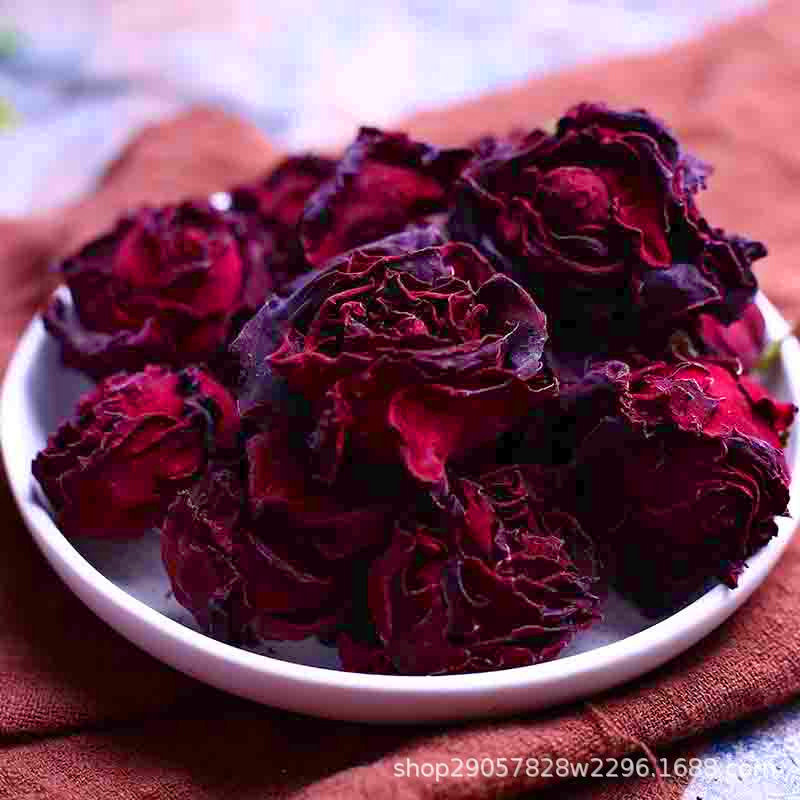 Deep Red Rose, Direct Supply from Yunnan, Edible Dried Rose, Freeze-Dried, One Flower Per Cup, Rich and Fragrant, 500 Deep Red Rose, Direct Supply from Yunnan, Edible Dried Rose, Freeze-Dried, One Flower Per Cup, Rich and Fragrant, 500