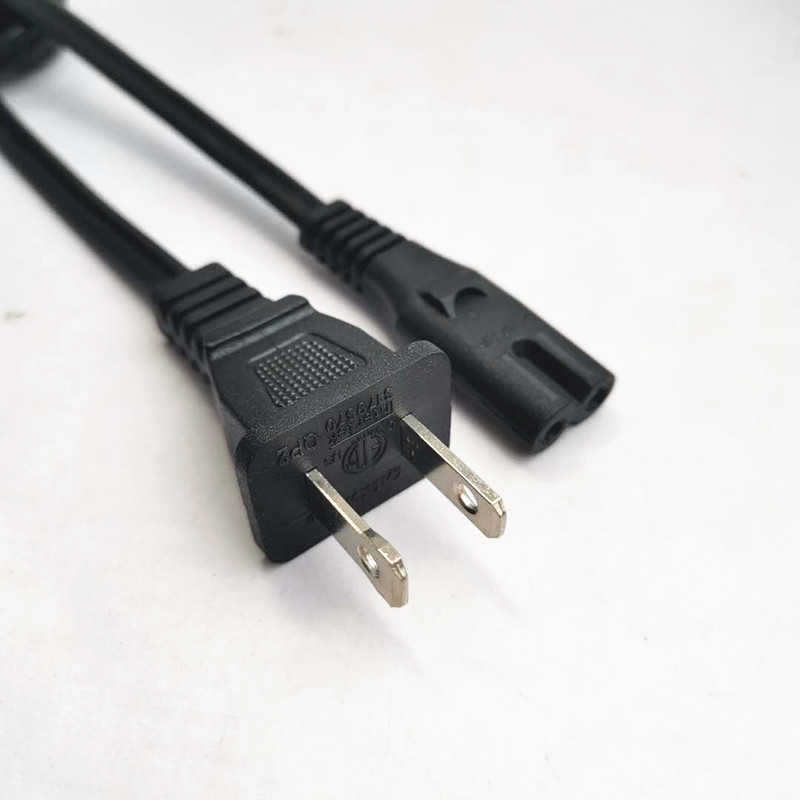 8字插头 1-15P美规2芯插 带8字尾  美规8字尾插头电源线