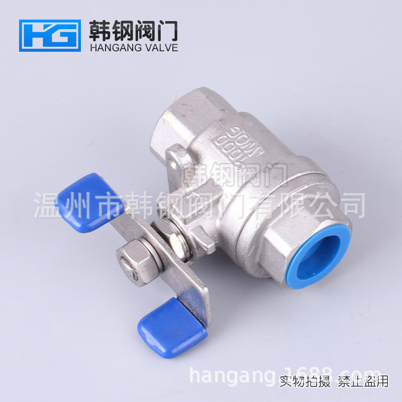 Q11F不锈钢内螺纹球阀 ,两片式蝶形手柄球阀，不锈钢丝扣球阀