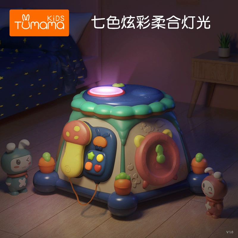 Марacas, динамичная умная игрушка, шестигранная коробка, музыкальные инструменты, (-border торговля), издает звук, 0-1 лет