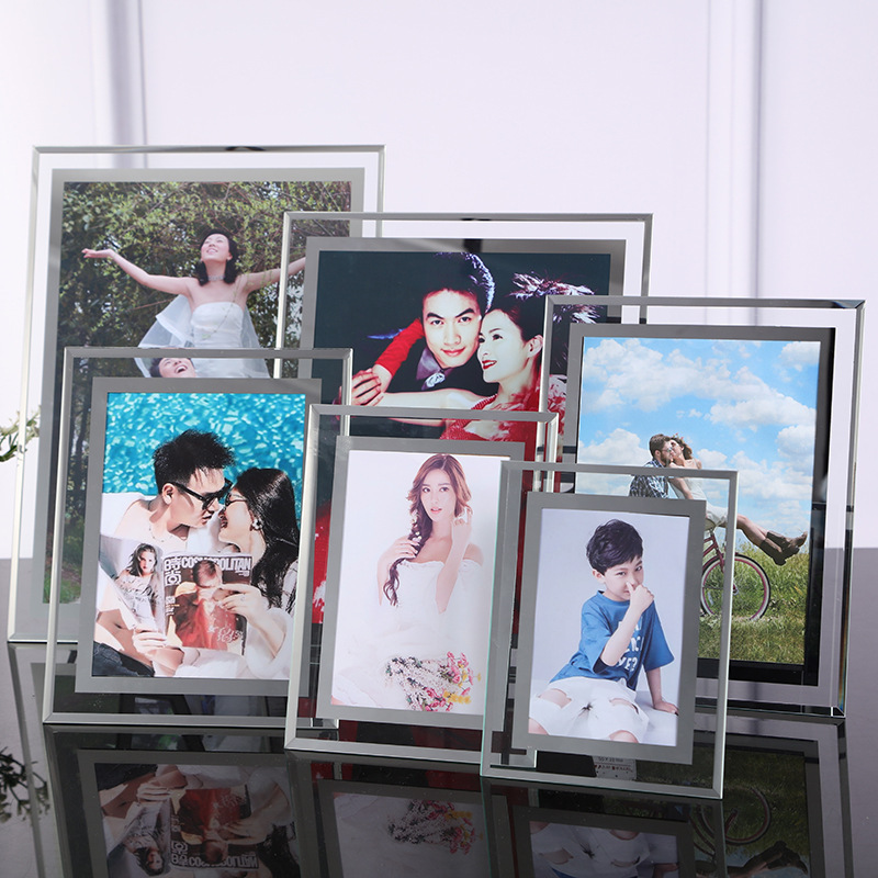 Crystal glass photo frame wholesale 5 inch 6 inch 7 inch 8 inch A4 wedding photo studio license frame certificate of honor Crystal glass photo frame wholesale 5 inch 6 inch 7 inch 8 inch A4 wedding photo studio license frame certificate of honor