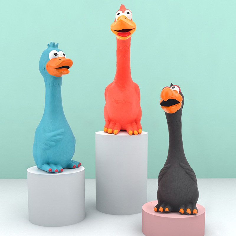 Juguete para Perros de Pollo de Látex que Chilla al Apretar