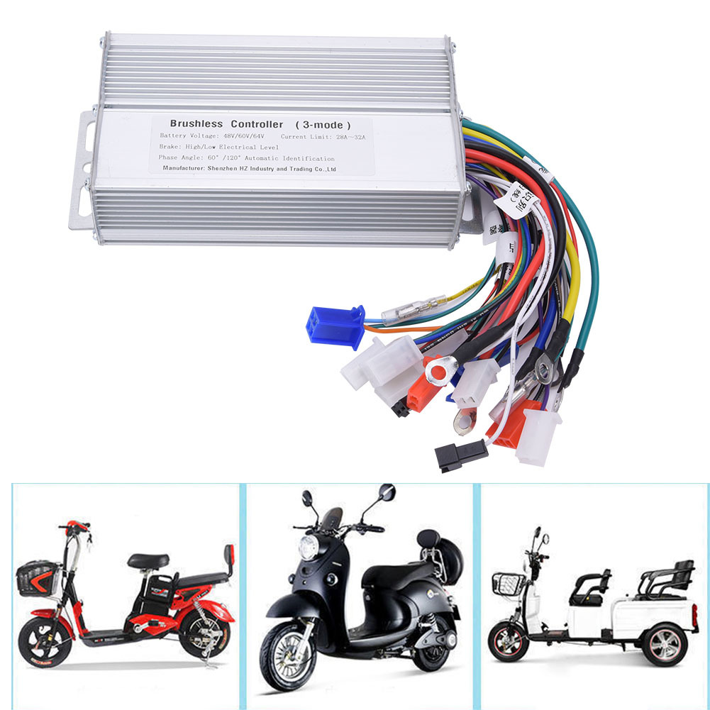 Factory Direct sales two-wheel three-wheel electric scooter controller intelligent brushless dual-mode sine wave controller