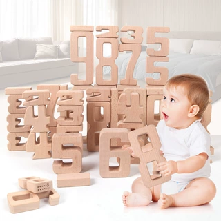 数字积木榉木实木小学生1-10模型大颗粒蒙氏早教数学启蒙教具代发