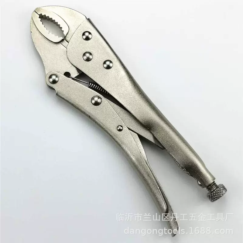 多功能大力钳 手动压力钳子可调节固定钳圆嘴耐用防滑工业级10寸