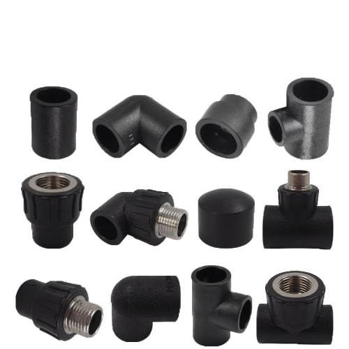 PE32 socket fitting external thread three-way PE elbow direct external thread straight internal thread elbow and other three-way
