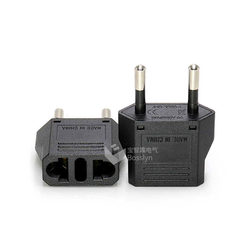 全铜9120欧规转美规意大利多功能转换插头 欧洲旅行充电转接头