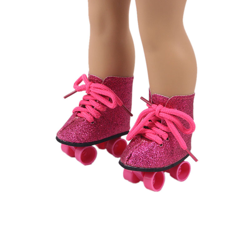 18 pulgadas American Girl muñeca zapatos muñeca cambio patinaje zapatos patinaje American Girl muñeca Accesorios