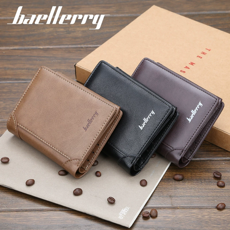 Baellerry кошелек, короткий тонкий держатель карт с молнией