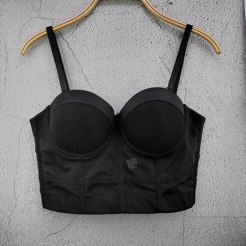 Korean version of the best-selling thin sexy tight-fitting personalized hollow halter neck bra vest for women with navel-baring short tube top to wrap the chest