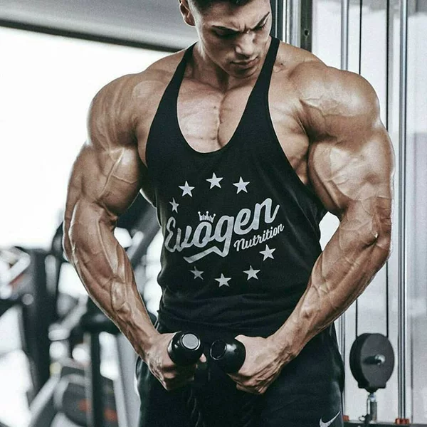 Muscle Fitness Brothers Sports Printed Vest Summer Running Training Sleeveless Men's One-Piece Drop Shipping Quick-Drying Sports