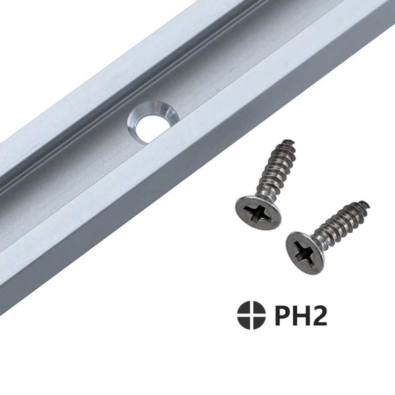 T‑shaped T‑slot sliding stop rail, woodworking limited guide, 300–1220 mm