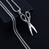 Double-sided necklace, fashionable pendant for beloved suitable for men and women, European style