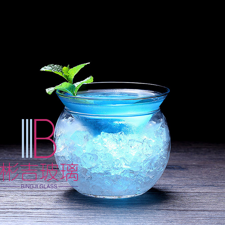 Copa de Martini copa de cóctel molecular base de cinturón de triángulo taza de cóctel helado taza creativa bola redonda taza de cóctel