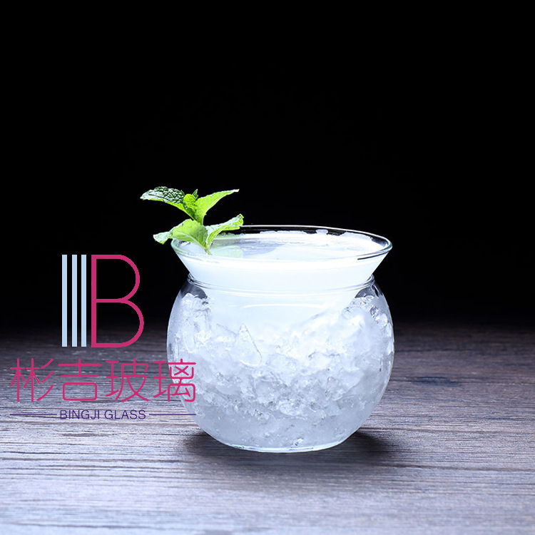 Copa de Martini copa de cóctel molecular base de cinturón de triángulo taza de cóctel helado taza creativa bola redonda taza de cóctel