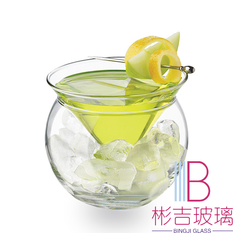 Copa de Martini copa de cóctel molecular base de cinturón de triángulo taza de cóctel helado taza creativa bola redonda taza de cóctel