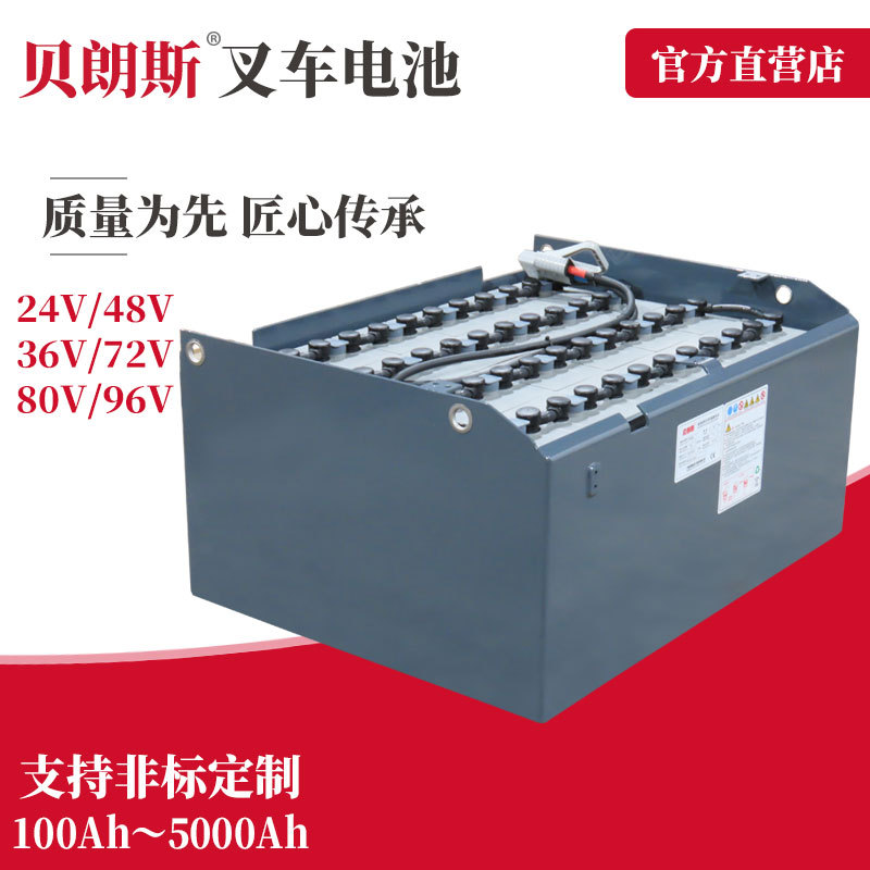 24-10PBS600叉车蓄电池品牌 TCM平衡重2.5吨铲车铅酸电瓶48V600Ah