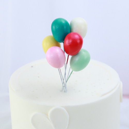 Eight degree cake decoration baking ins style plug-in gold ball silver ball festive red ball plug-in decoration accessories