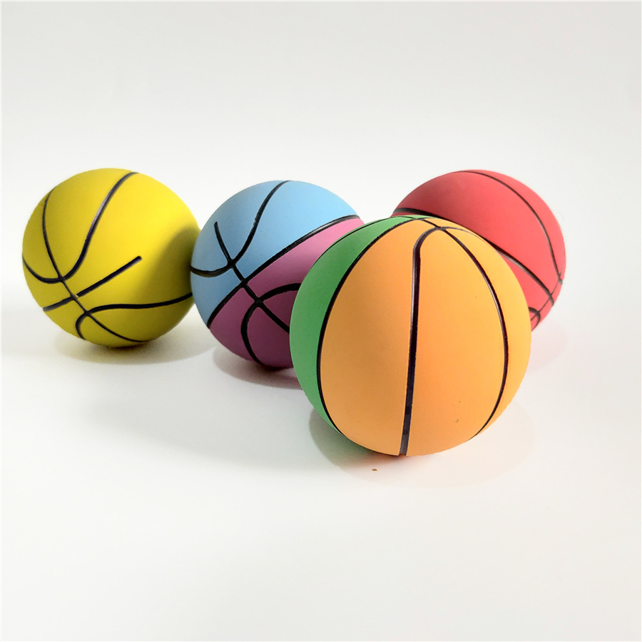 Rubber Hollow Squash Handball Training High Elastic Basketball Kindergarten Toys Elastic Ball for Primary and Secondary School Students