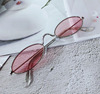 Retro small metal glasses, sunglasses, internet celebrity