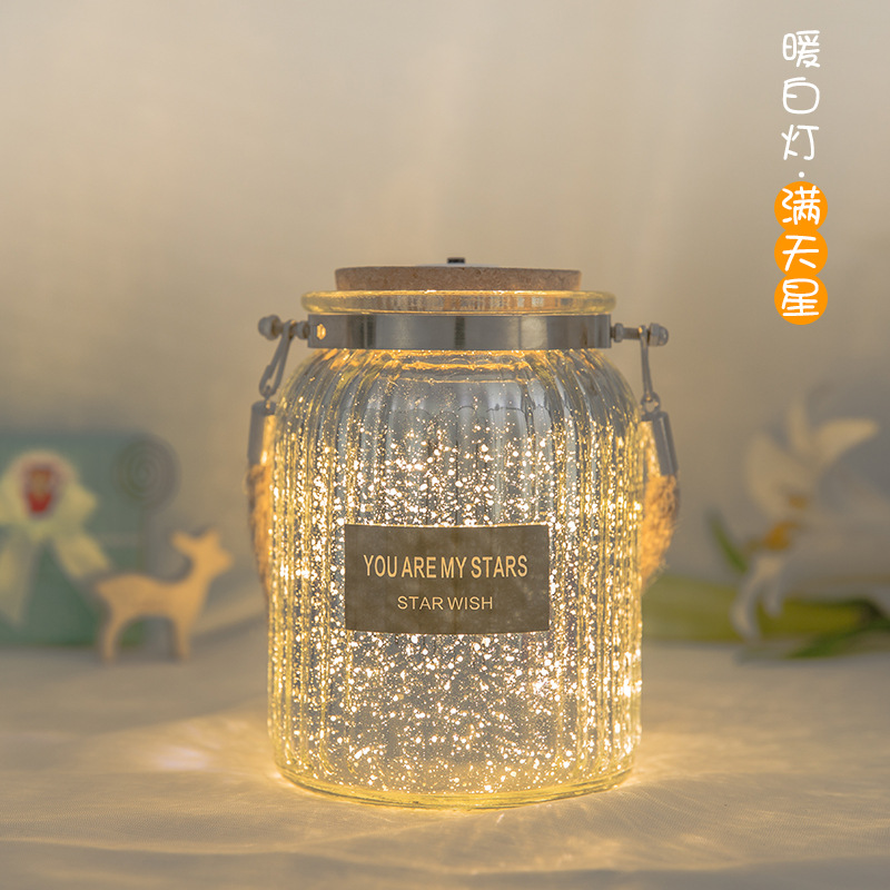 Botella deseando luminoso DIY estrella botella origami grúa de papel botella de vidrio suerte luminoso cielo estrellado botella regalo de graduación