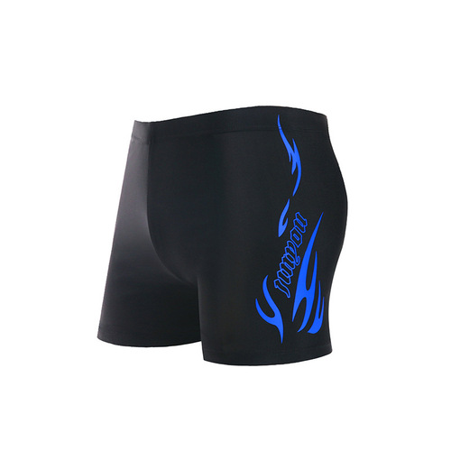 Men's swimming trunks, adult quick-drying loose swimsuit, large size boxer with swimming cap set, manufacturer wholesale vacation swimming trunks