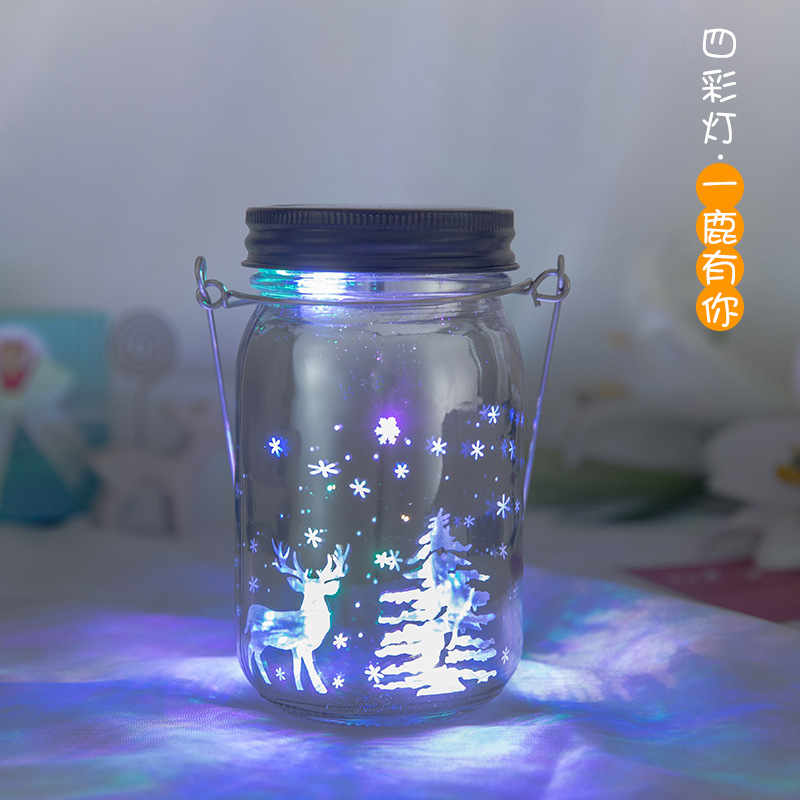 Botella deseando luminoso DIY estrella botella origami grúa de papel botella de vidrio suerte luminoso cielo estrellado botella regalo de graduación