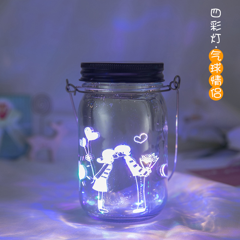 Botella deseando luminoso DIY estrella botella origami grúa de papel botella de vidrio suerte luminoso cielo estrellado botella regalo de graduación